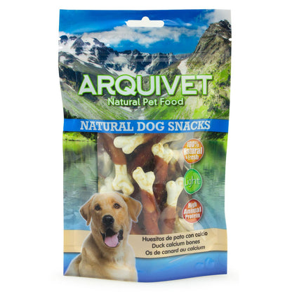 Snack naturel pour chiens  Os de canard au calcium Arquivet 100 g