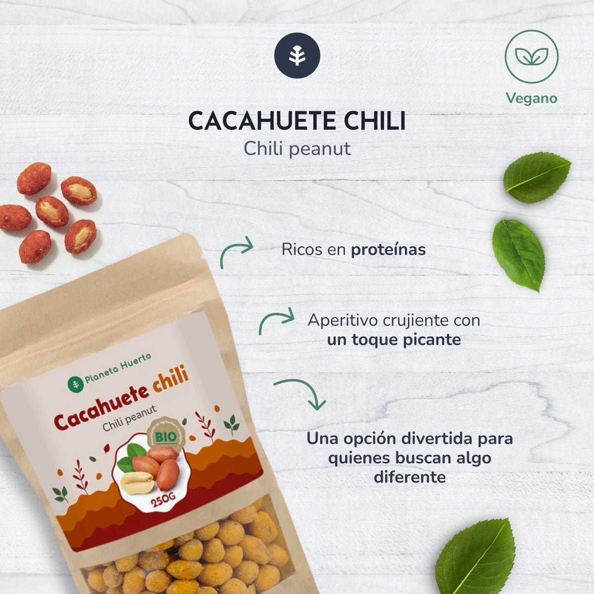 Chili Erdnuss Planeta Huerto 250gr