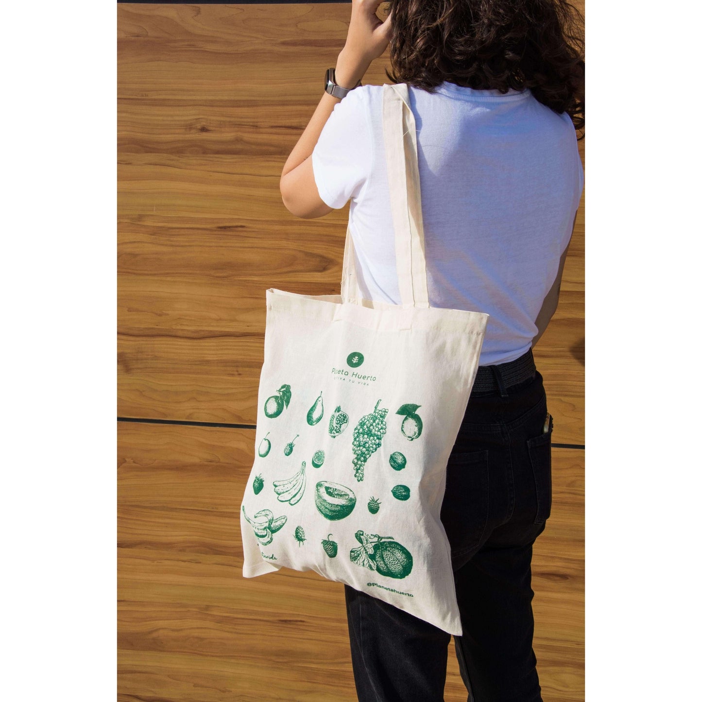 Sac en tissu motif fruits